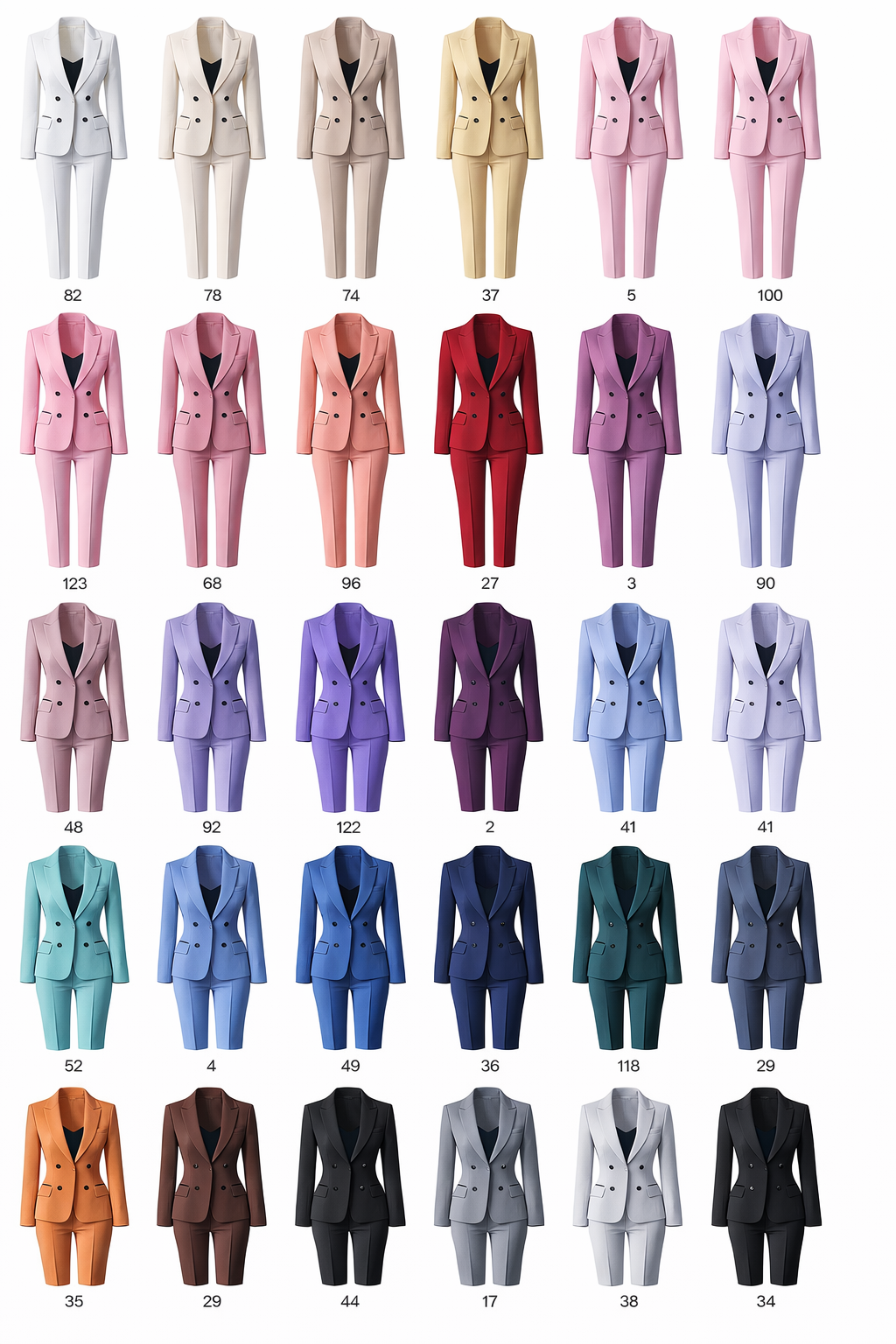 New Pink Lady Formal Business Office Women Suits Mother Wedding Party Special Occasions Ladies Two-Piece Set Jacket Pants - Ring Ready Attire