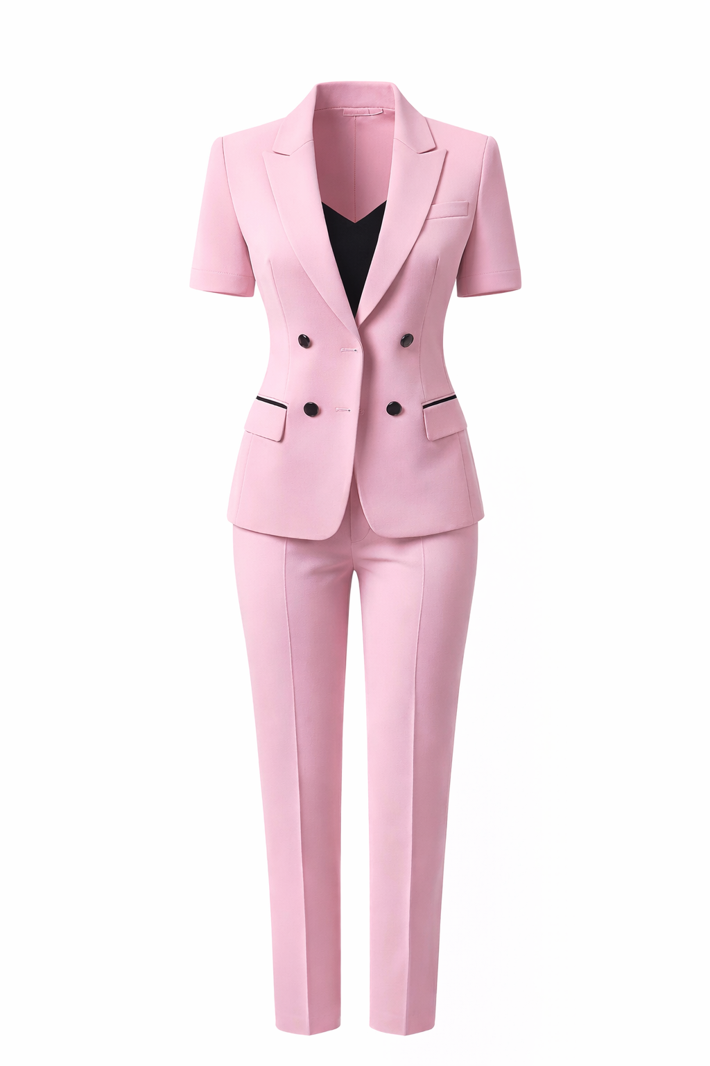 Short Sleeve Pant Suit - Ring Ready Attire