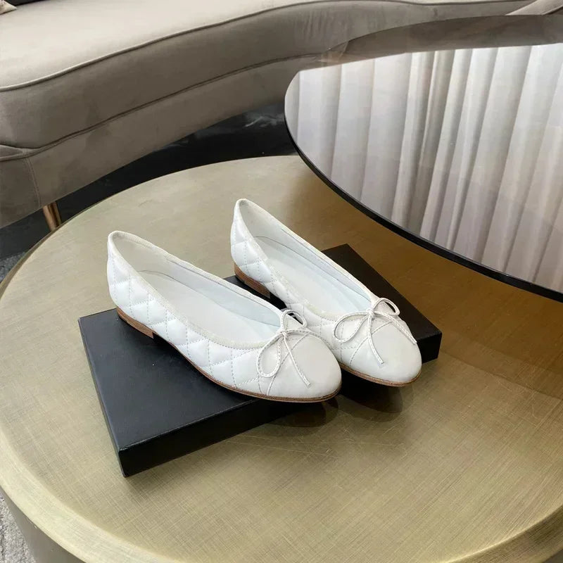 Genuine Leather Women's Slip-On Sandals with Sheepskin Lining - Ring Ready Attire