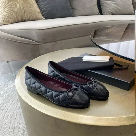 Genuine Leather Women's Slip-On Sandals with Sheepskin Lining - Ring Ready Attire