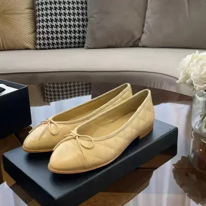 Genuine Leather Women's Slip-On Sandals with Sheepskin Lining - Ring Ready Attire