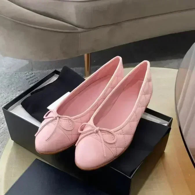 Genuine Leather Women's Slip-On Sandals with Sheepskin Lining - Ring Ready Attire