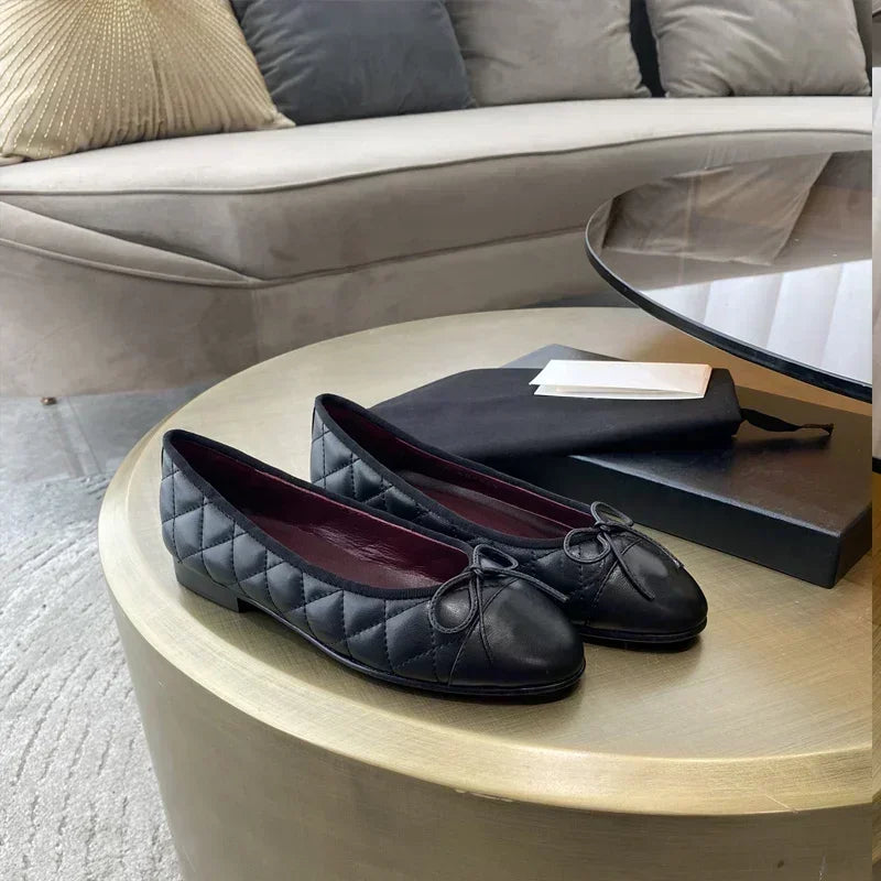 Genuine Leather Women's Slip-On Sandals with Sheepskin Lining - Ring Ready Attire